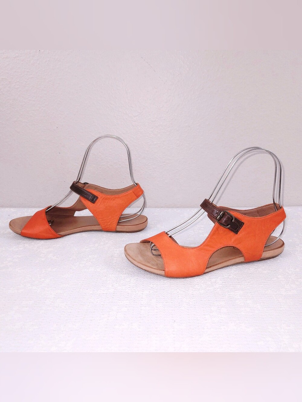 BUENO Kina Sandals Slingback Cut-Out Leather Flats